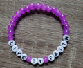PURPLE LIVE BY FAITH BRACELET